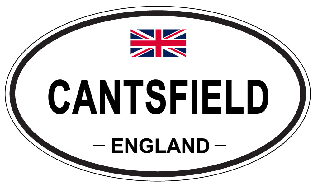 CANTSFIELD, ENGLAND - Oval Sticker