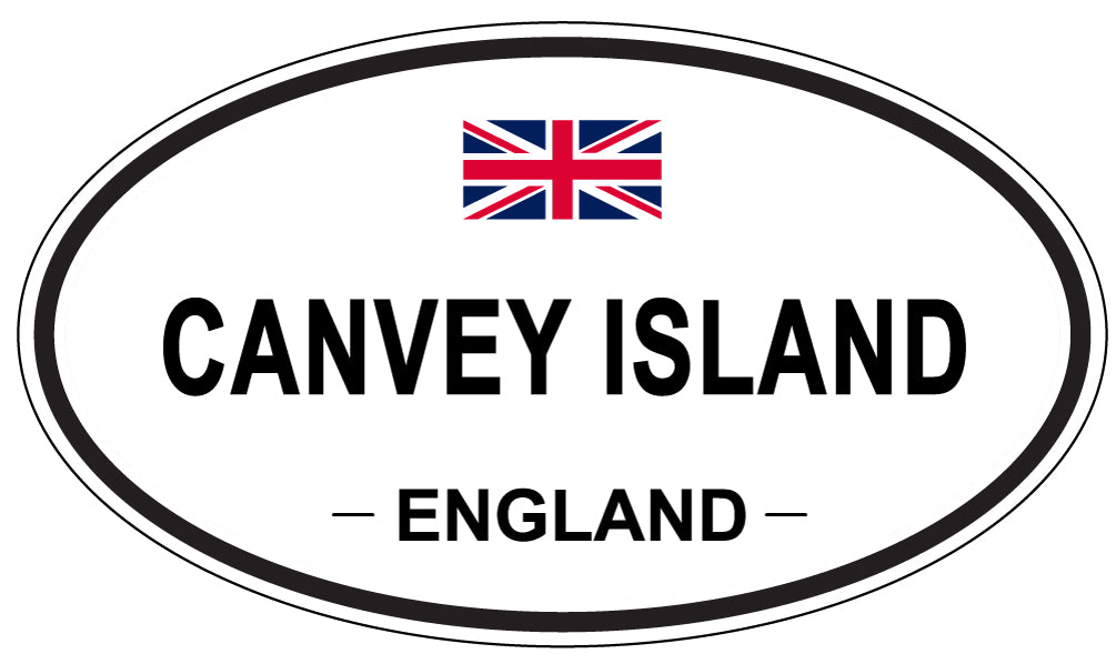CANVEY ISLAND, ENGLAND - Oval Sticker