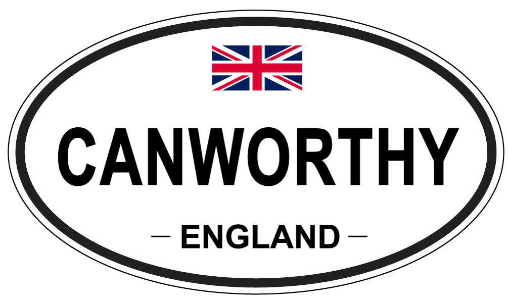 CANWORTHY, ENGLAND - Oval Sticker