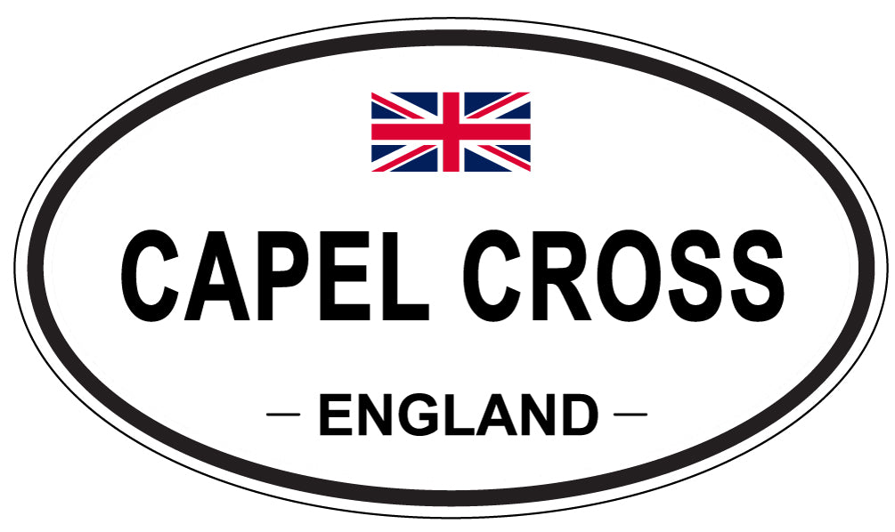 CAPEL CROSS, ENGLAND - Oval Sticker