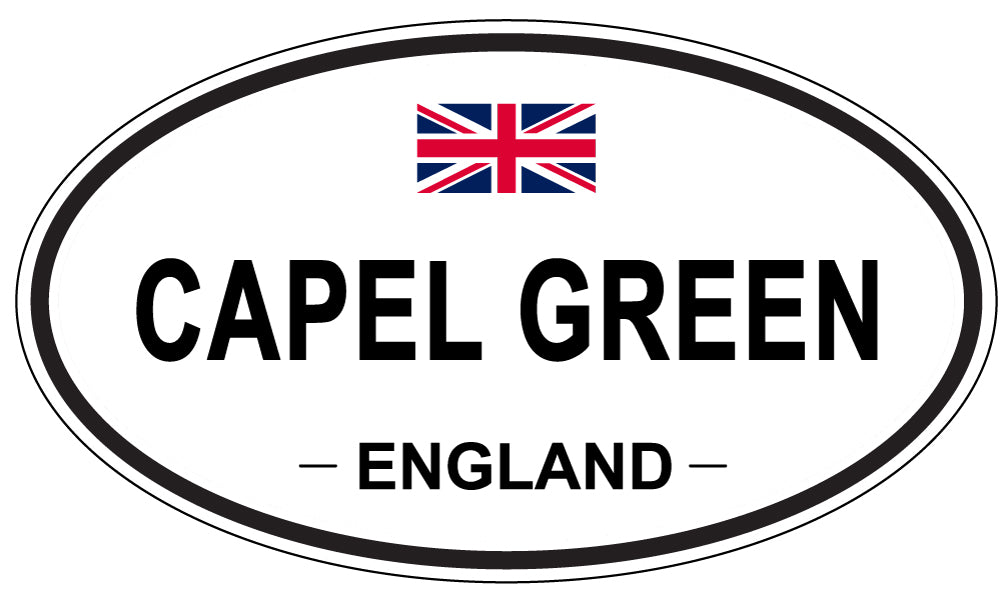 CAPEL GREEN, ENGLAND - Oval Sticker