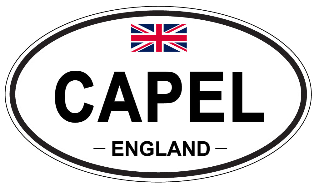 CAPEL, ENGLAND - Oval Sticker