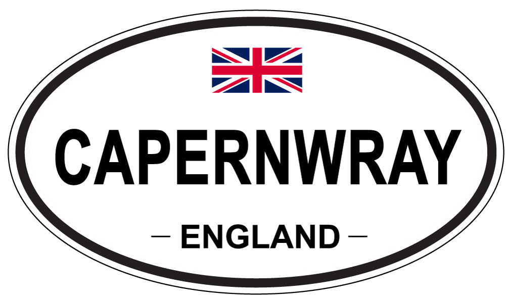 CAPERNWRAY, ENGLAND - Oval Sticker