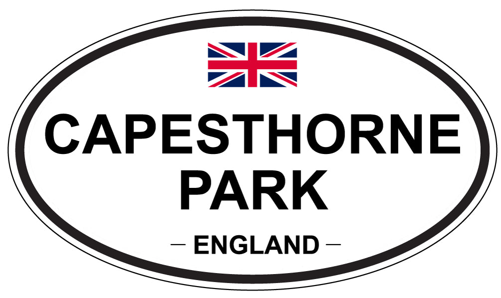 CAPESTHORNE PARK, ENGLAND - Oval Sticker