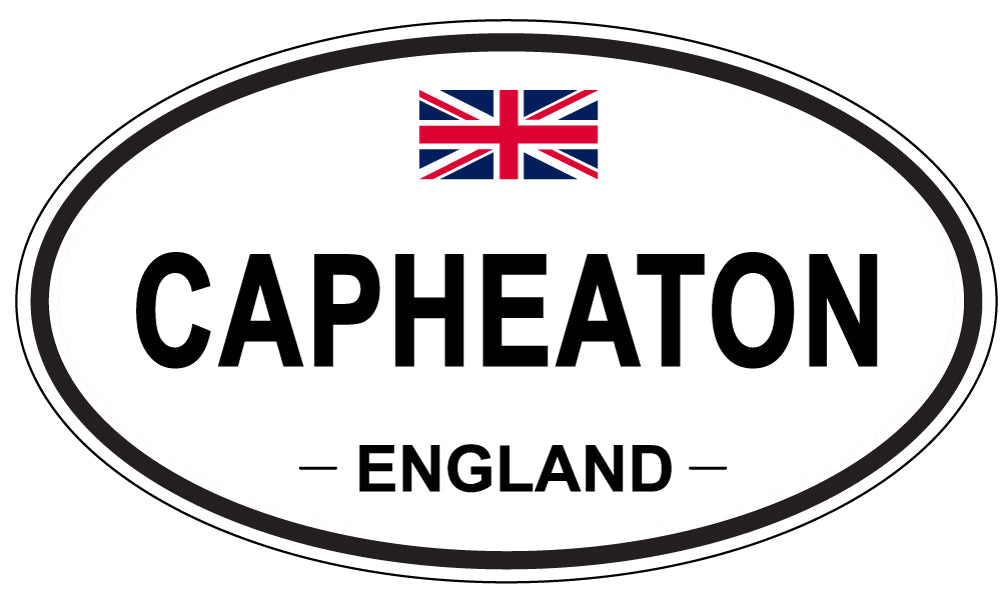CAPHEATON, ENGLAND - Oval Sticker