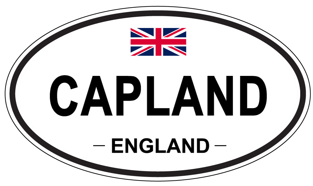 CAPLAND, ENGLAND - Oval Sticker