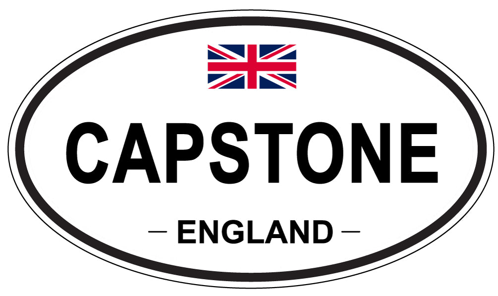 CAPSTONE, ENGLAND - Oval Sticker
