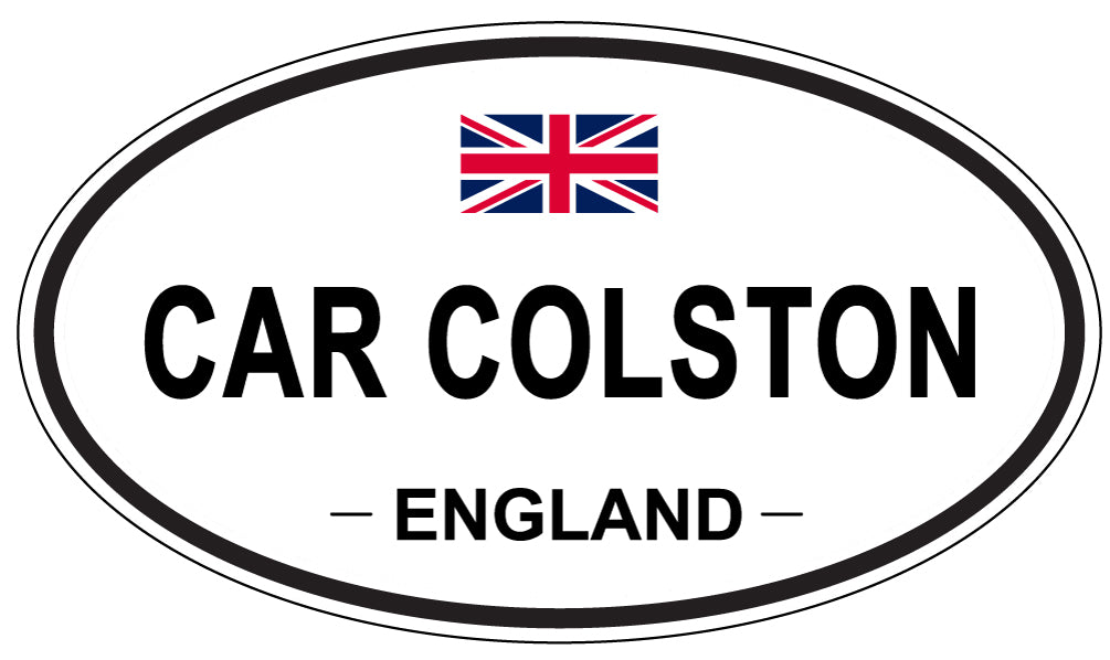 CAR COLSTON, ENGLAND - Oval Sticker