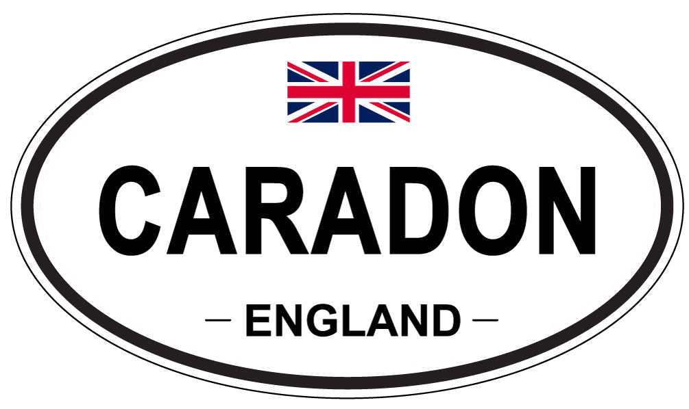 CARADON, ENGLAND - Oval Sticker