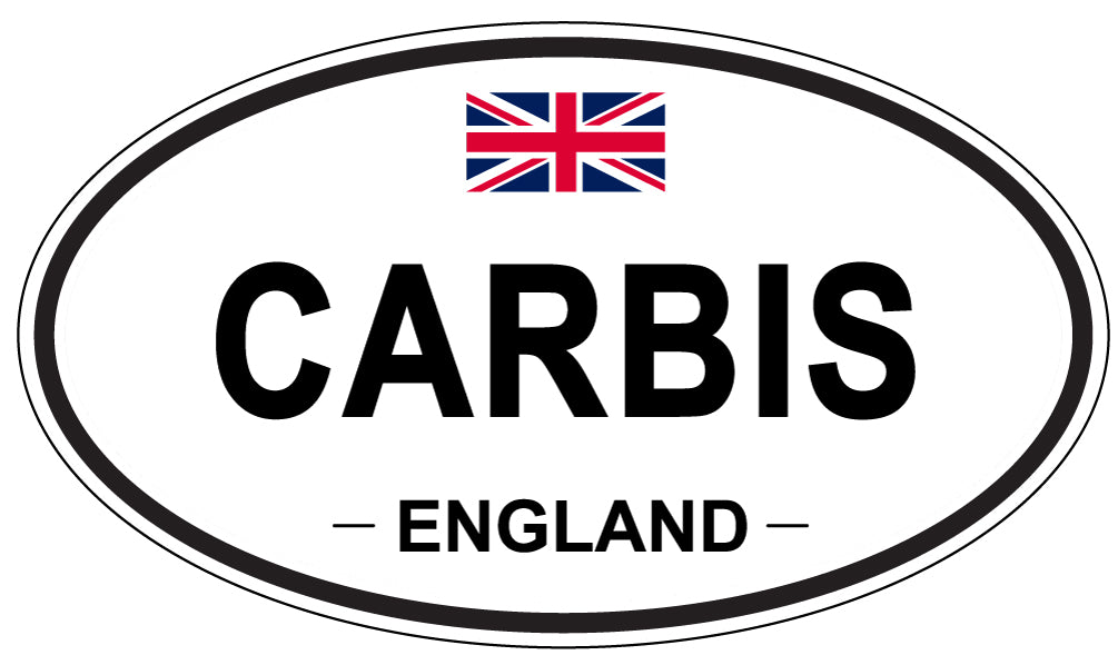 CARBIS, ENGLAND - Oval Sticker