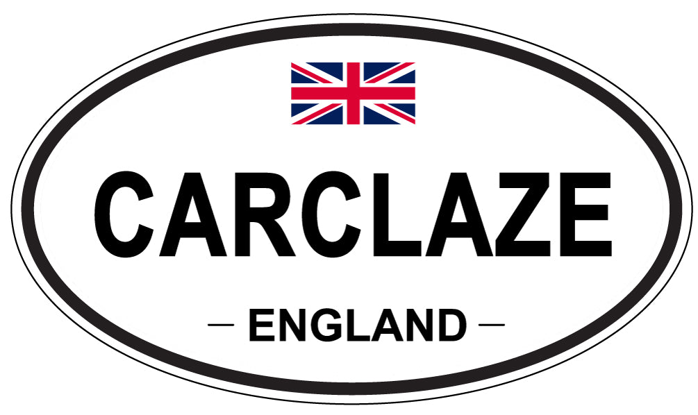 CARCLAZE, ENGLAND - Oval Sticker