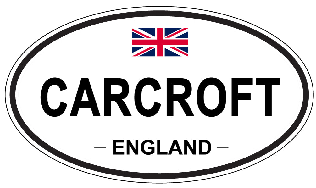 CARCROFT, ENGLAND - Oval Sticker