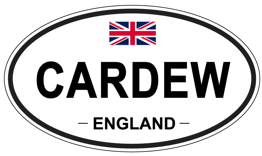 CARDEW, ENGLAND - Oval Sticker