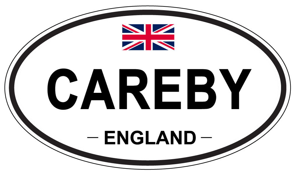 CAREBY, ENGLAND - Oval Sticker