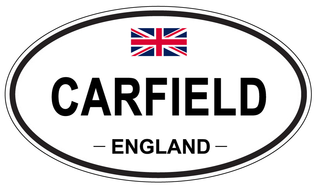 CARFIELD, ENGLAND - Oval Sticker