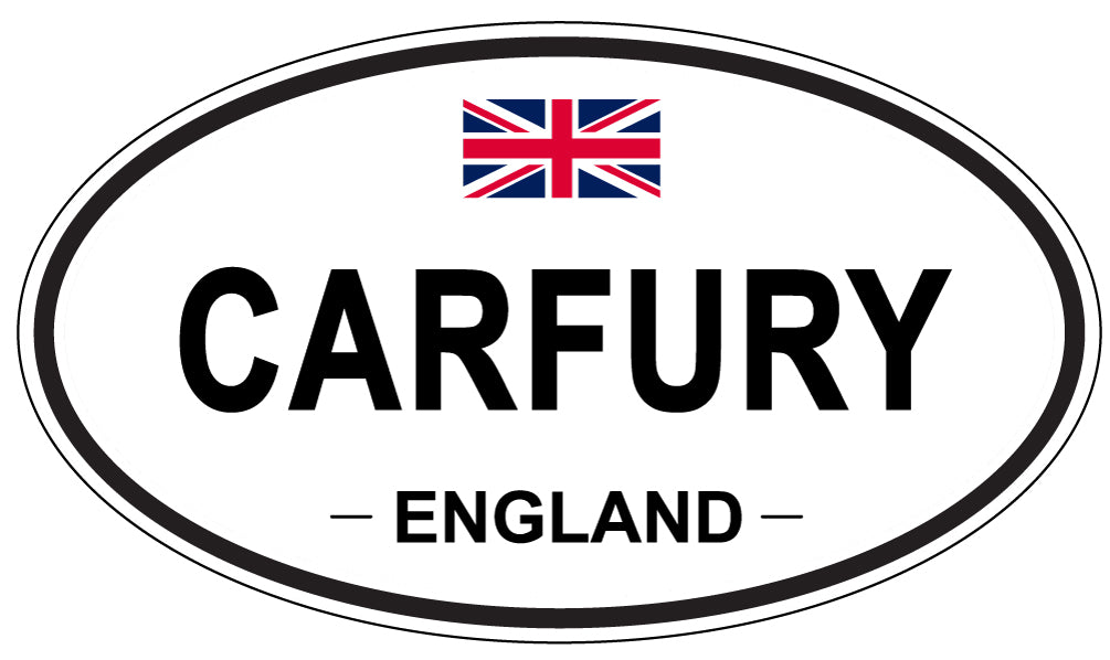 CARFURY, ENGLAND - Oval Sticker