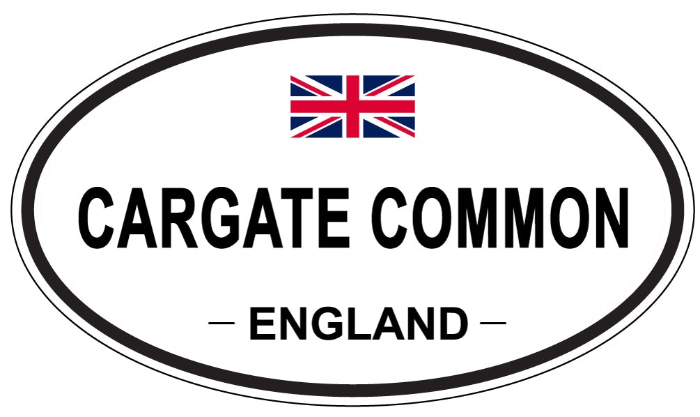 CARGATE COMMON, ENGLAND - Oval Sticker