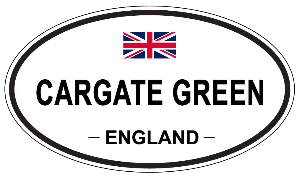 CARGATE GREEN, ENGLAND - Oval Sticker