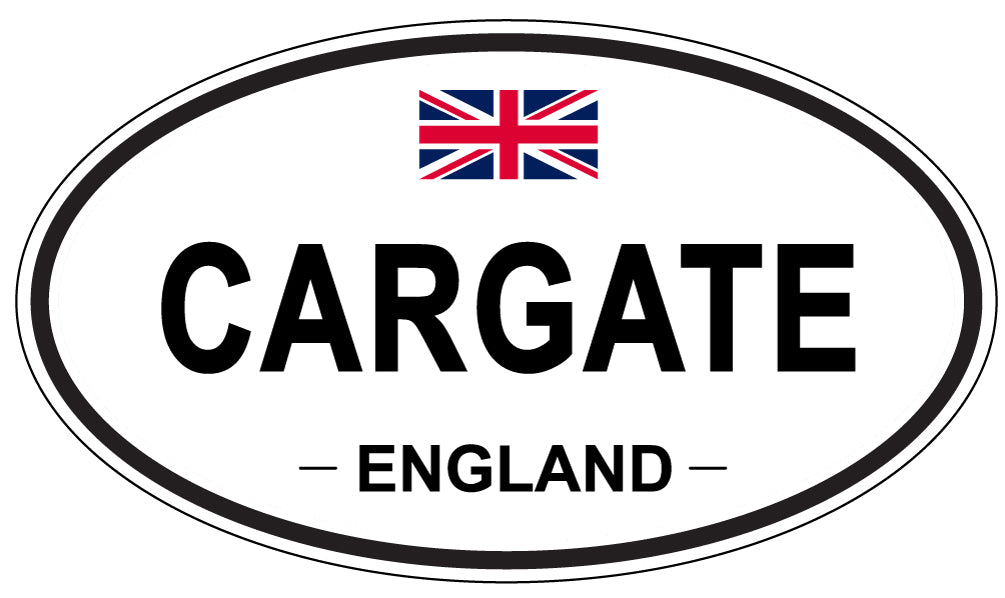 CARGATE, ENGLAND - Oval Sticker