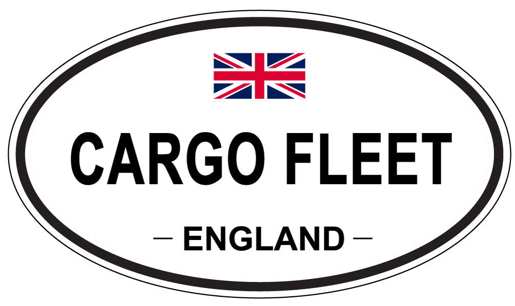 CARGO FLEET, ENGLAND - Oval Sticker