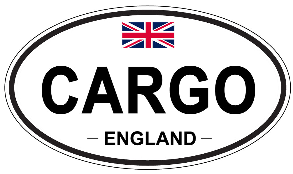 CARGO, ENGLAND - Oval Sticker