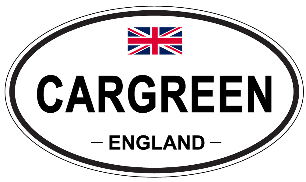 CARGREEN, ENGLAND - Oval Sticker