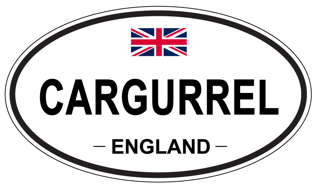 CARGURREL, ENGLAND - Oval Sticker