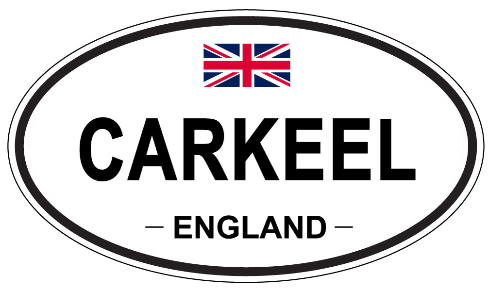 CARKEEL, ENGLAND - Oval Sticker
