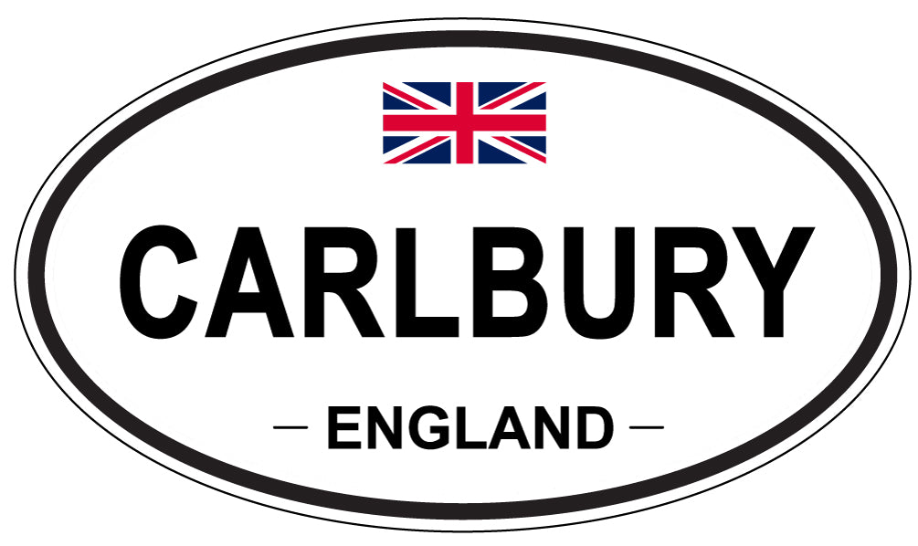 CARLBURY, ENGLAND - Oval Sticker