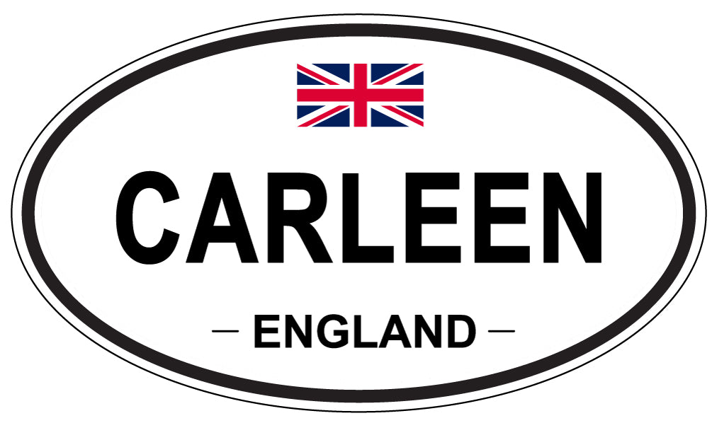 CARLEEN, ENGLAND - Oval Sticker