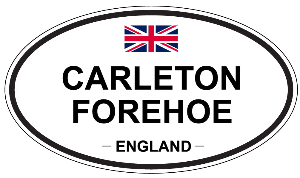 CARLETON FOREHOE, ENGLAND - Oval Sticker