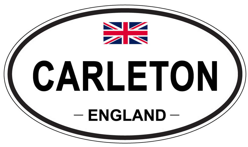 CARLETON, England - Oval Magnet