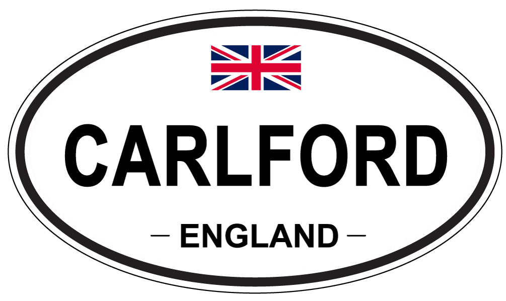 CARLFORD, ENGLAND - Oval Sticker