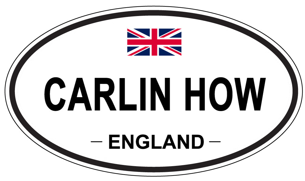 CARLIN HOW, ENGLAND - Oval Sticker