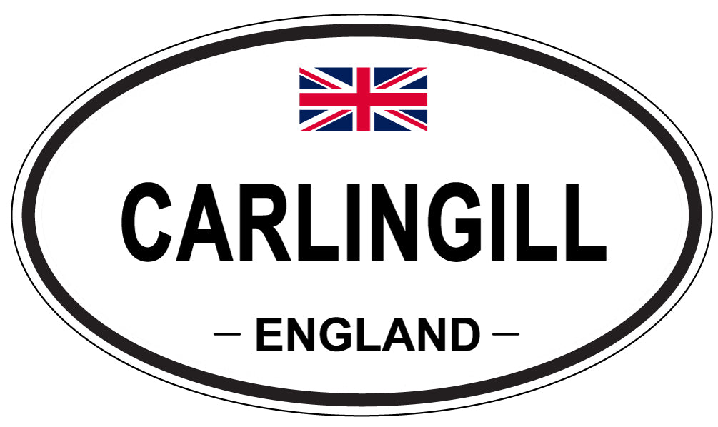 CARLINGILL, ENGLAND - Oval Sticker