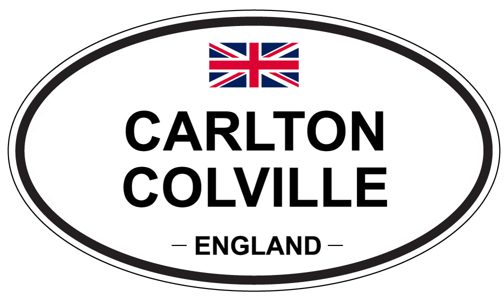 CARLTON COLVILLE, ENGLAND - Oval Sticker