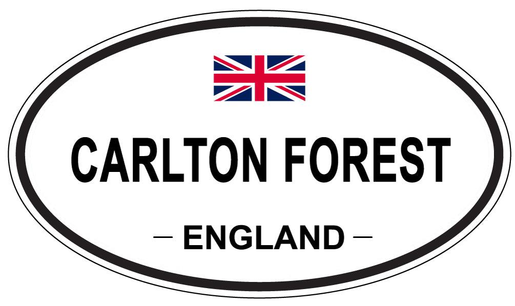 CARLTON FOREST, ENGLAND - Oval Sticker