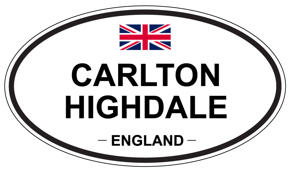 CARLTON HIGHDALE, ENGLAND - Oval Sticker