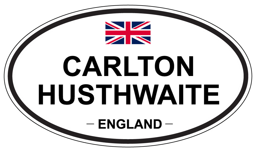 CARLTON HUSTHWAITE, ENGLAND - Oval Sticker