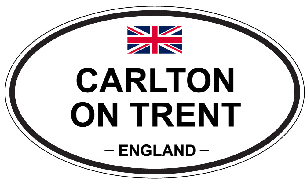 CARLTON ON TRENT, ENGLAND - Oval Sticker