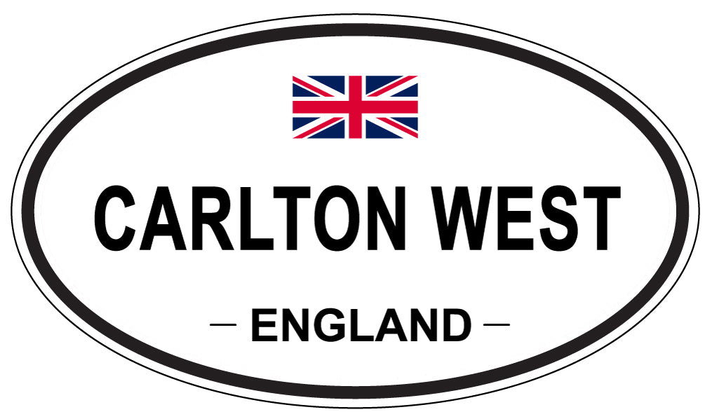 CARLTON WEST, ENGLAND - Oval Sticker
