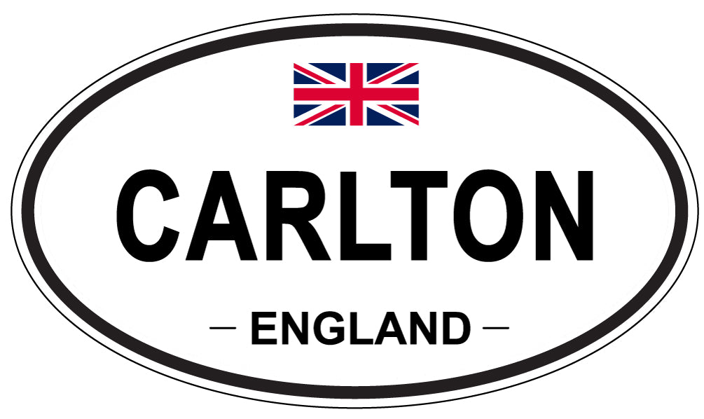 CARLTON, ENGLAND - Oval Sticker