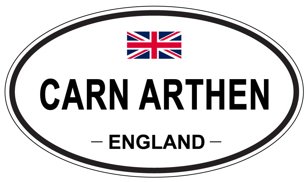 CARN ARTHEN, ENGLAND - Oval Sticker