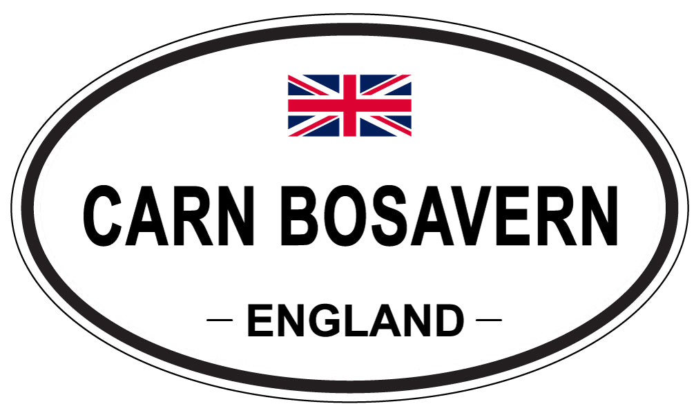 CARN BOSAVERN, ENGLAND - Oval Sticker