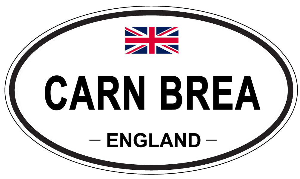 CARN BREA, ENGLAND - Oval Sticker