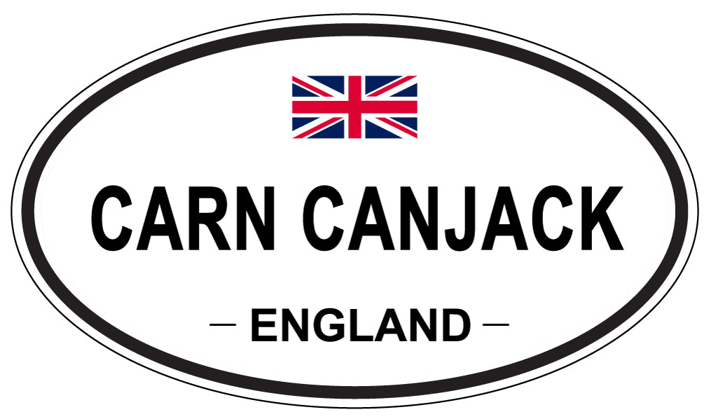CARN CANJACK, ENGLAND - Oval Sticker