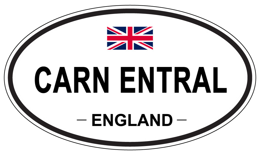 CARN ENTRAL, ENGLAND - Oval Sticker