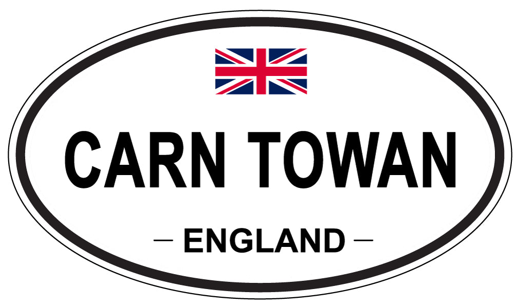 CARN TOWAN, ENGLAND - Oval Sticker