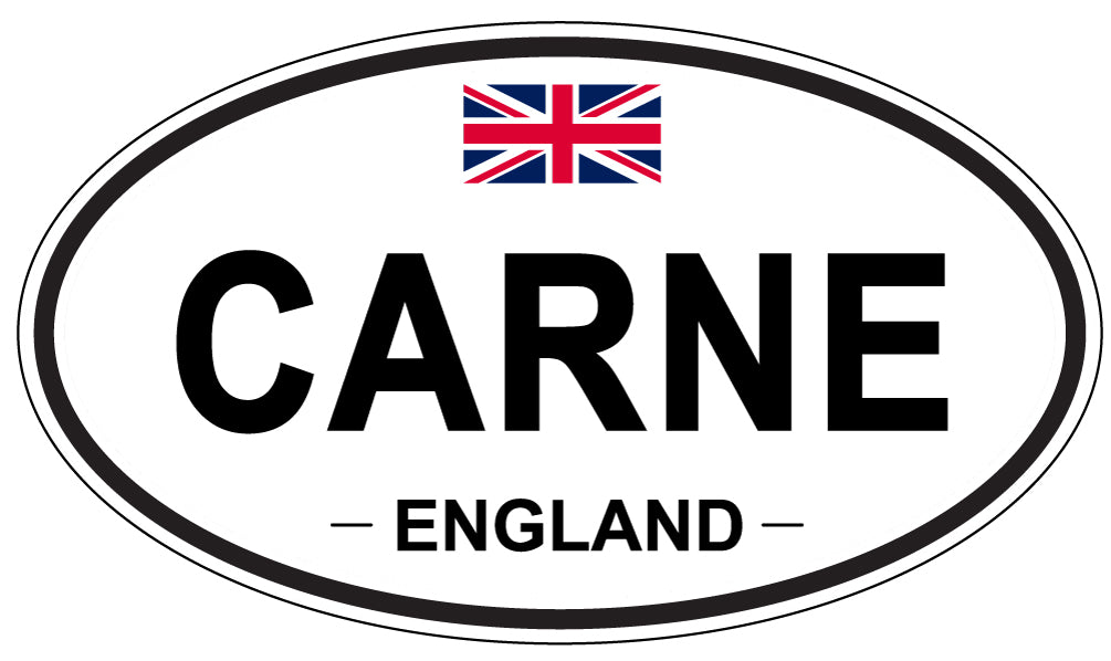CARNE, ENGLAND - Oval Sticker