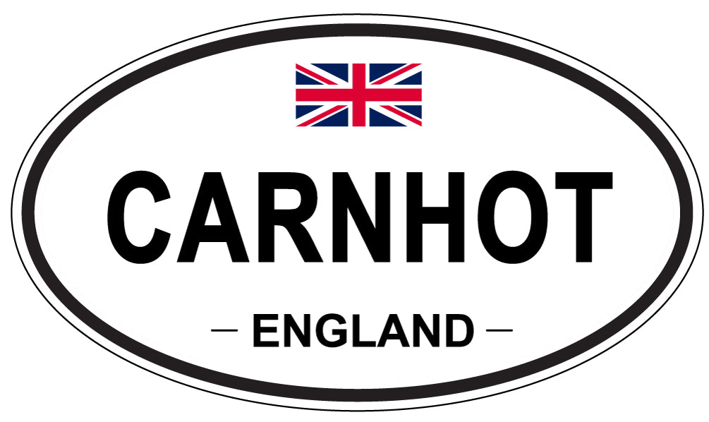 CARNHOT, ENGLAND - Oval Sticker
